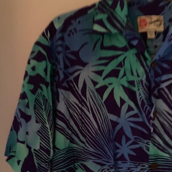 HILO HATTIE HAWAIIAN ALOHA RESORT WEAR ORIGINAL MADE IN HAWAII BLUES GREEN NEW L - Picture 4 of 12